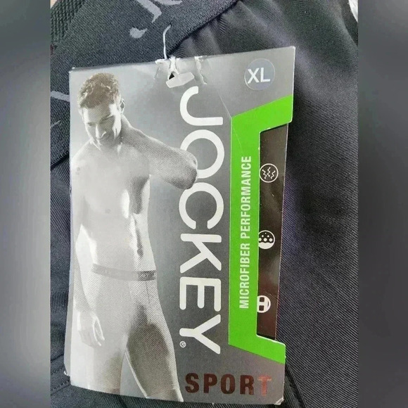 Jockey Sport quad short brief & crew neck t-shirt bundle black NWT Size XL - Picture 4 of 7